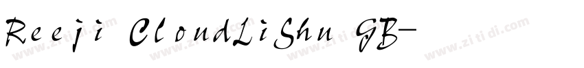 Reeji CloudLiShu GB字体转换